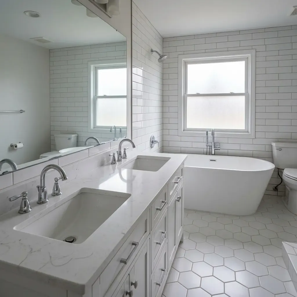 Bathroom after cleaning